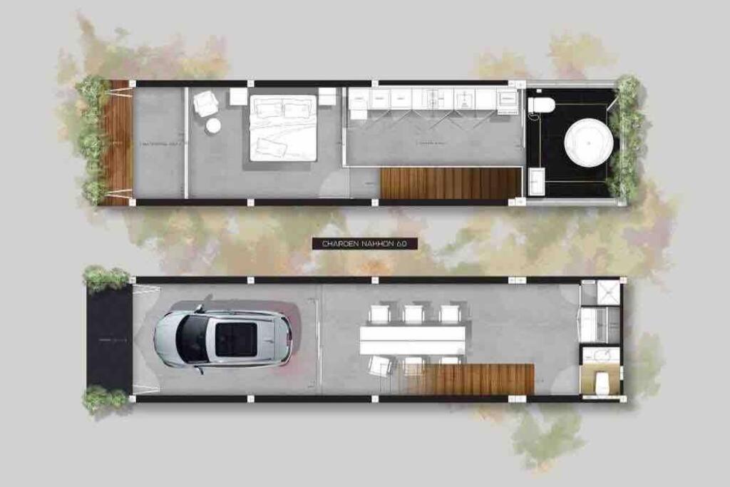 Biệt thự Selfcheckin Townhome In Charoen Nakhorn 60 Near Bts Iconsiam Asiatique And Chaophraya River Maximum 4 Guests *